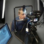 Echipament profesional pentru fotografie macro iris - lentila 105mm, ring flash, suport